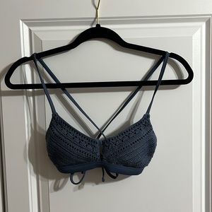 Blue bikini top (Size: XSmall)